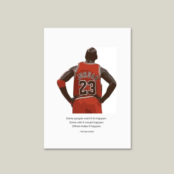 Michael Jordan Make It Happen | Print Quote - Image 4