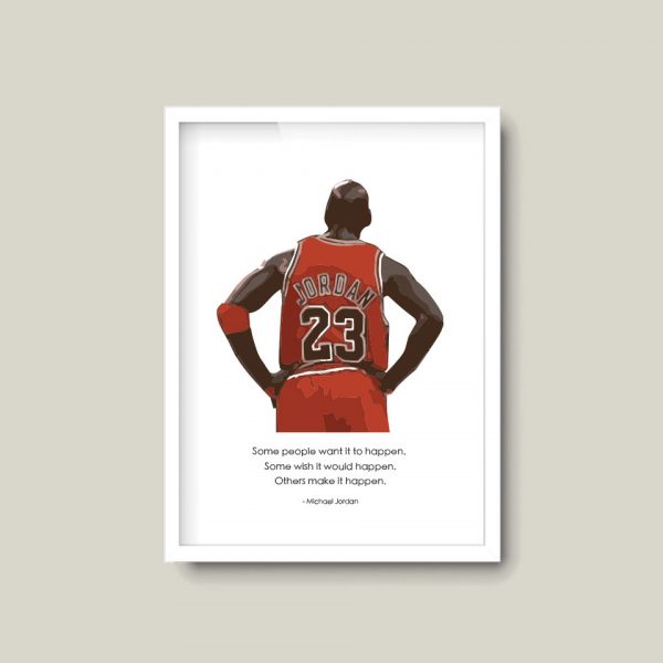 Michael Jordan Make It Happen | Print Quote - Image 5