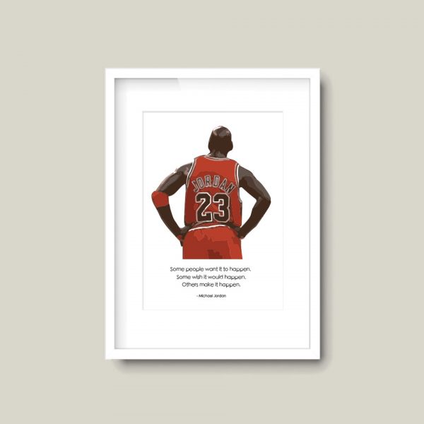Michael Jordan Make It Happen | Print Quote - Image 6