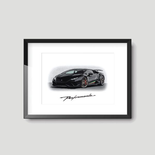 Lamborghini Huracán Performante | Supercar Print - Image 3