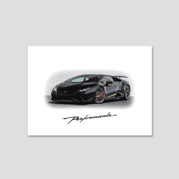 Lamborghini Huracán Performante | Supercar Print - Image 4