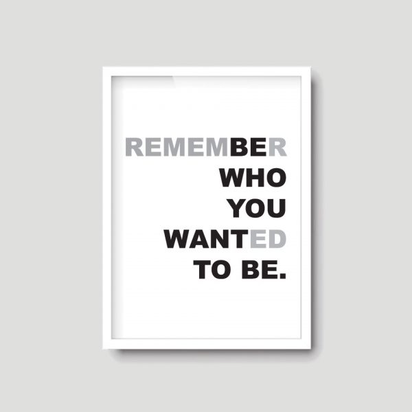 Be Who You Want To Be | Quote Print - Image 5
