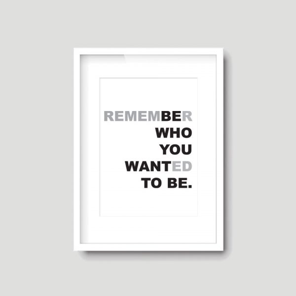 Be Who You Want To Be | Quote Print - Image 6
