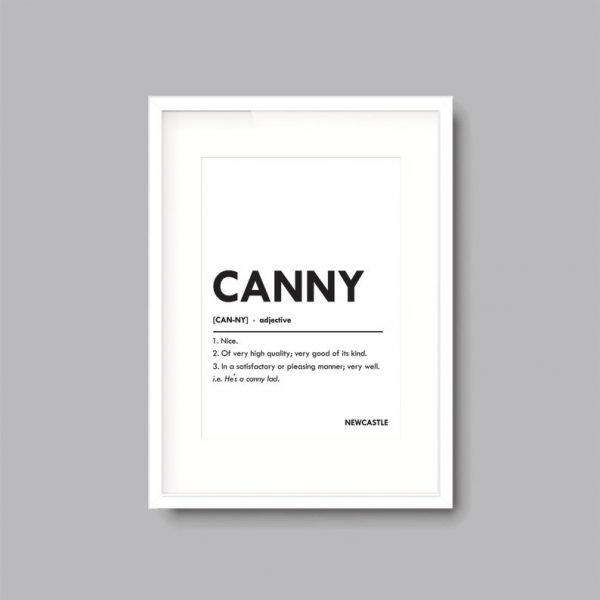 Newcastle Canny Saying Definition Local Geordie | Quote Framed Print - Image 6