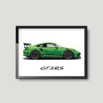 Porsche GT3 RS | Car Supercar Print Framed
